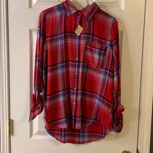 Aéropostal Pink/Blue Flannel
